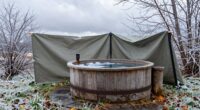 weatherproof outdoor plunge setup