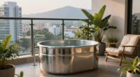 balcony cold plunge considerations