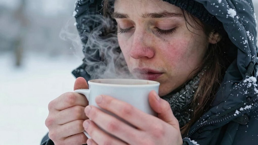 cold blood flow redistribution