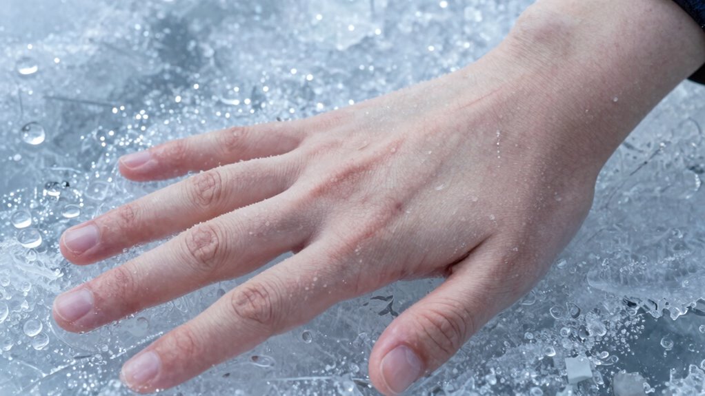 cold induced blood vessel constriction