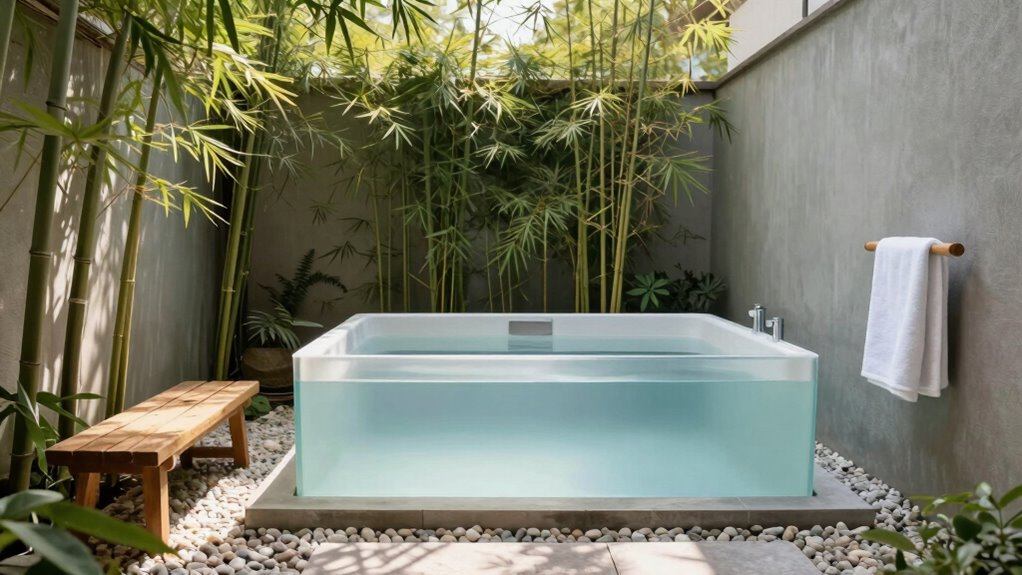 compact safe cold plunge setup