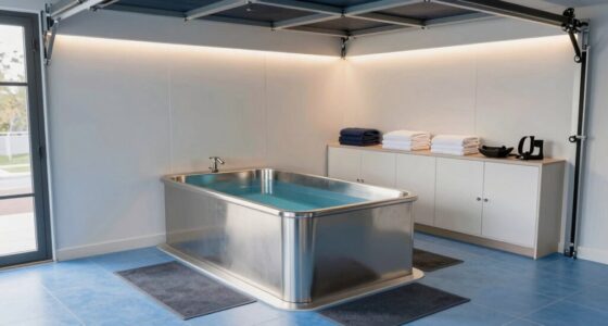 garage cold plunge setup