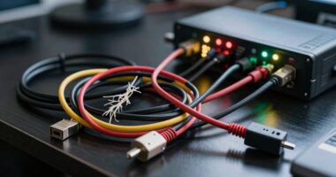 incorrect cable management practices