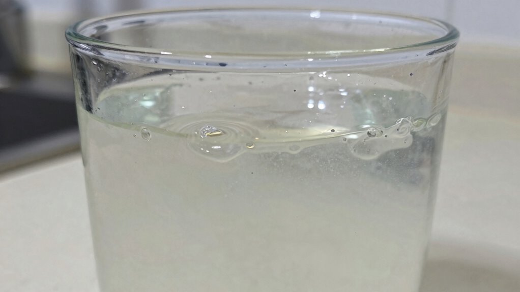 mineral buildup causes cloudy water