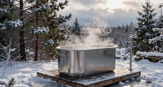 outdoor cold plunge placement