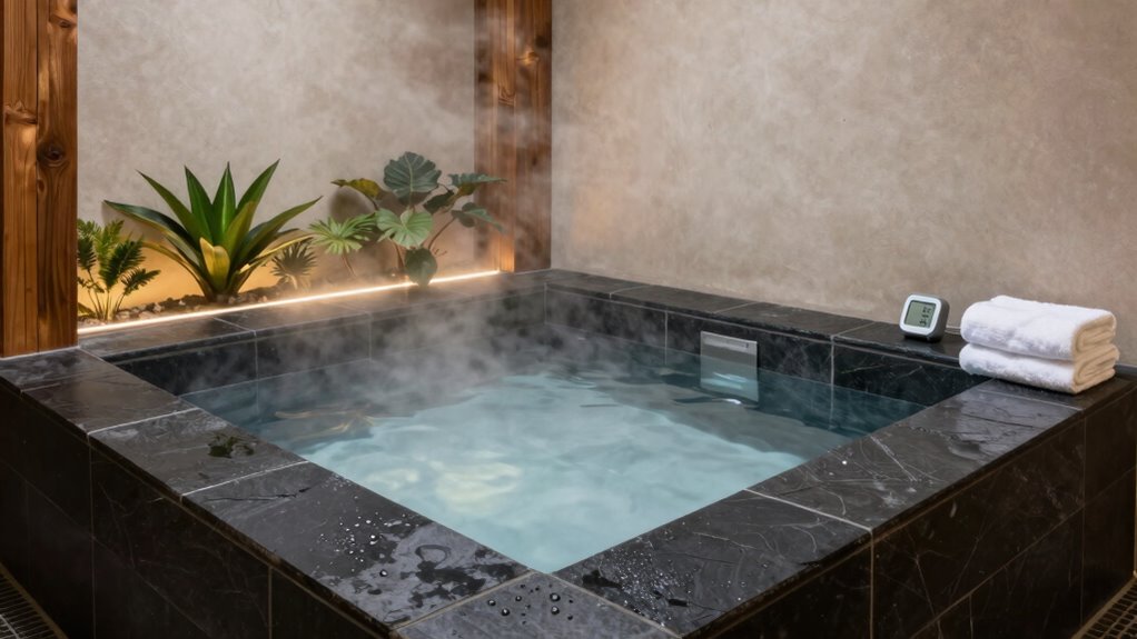 safe cold plunge setup