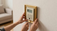 A Simple Gilded Frame Turned An Ugly Intercom Into A Conversation Starter