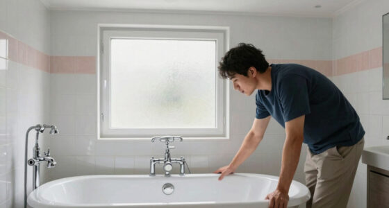 This Bath Had Peeling Molding, A Drop Ceiling, And Pink Grout — Now It's Classic