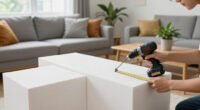 They Made A Blank-Box Living Room Look Custom Without Hiring A Carpenter
