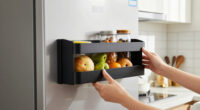 This Magnetic Shelf Turns The Empty Side Of Your Fridge Into Extra Storage Space