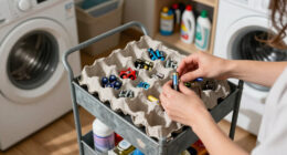Ditch Bins: The Smarter Way To Organize A Storage Cart Using Empty Egg Cartons