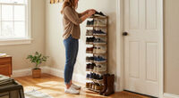 Not A Traditional Shoe Rack: Save Space With A Vertical Alternative