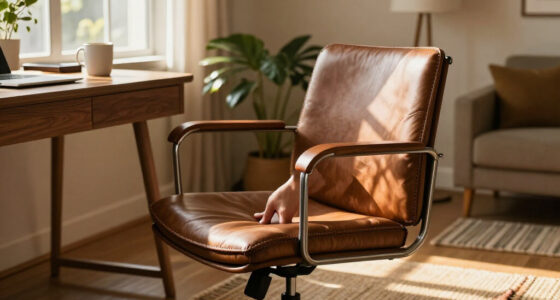 Walnut And Leather Meet At The Seams Of Eureka Ergonomic’s Arundel Collection